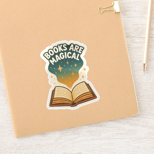 Sticker Books Are Magical,Open Book  (Carnet)