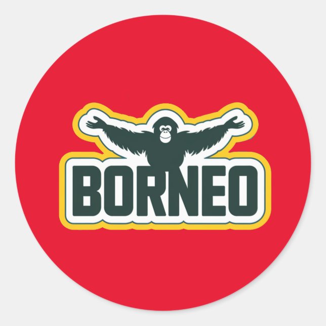 Sticker Borneo (Vorderseite)