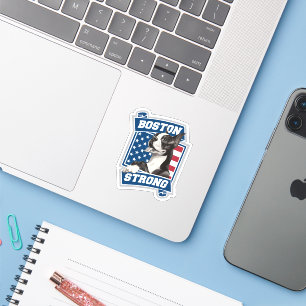 Sticker BOSTON STRONG TERRIER style crête