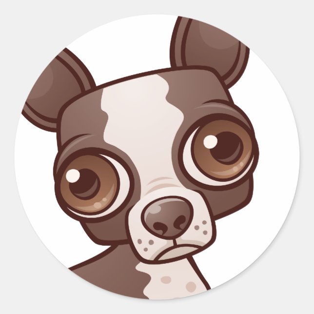 Sticker Boston Terrier (Devant)