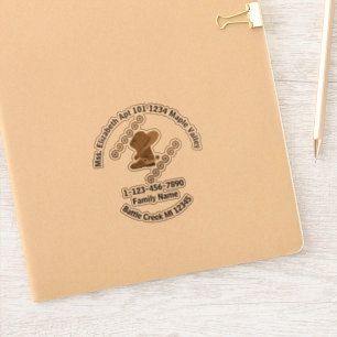 Sticker Bottes pour fille et famille Casquette Coordonnées
