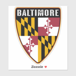 Sticker Bouclier du Maryland de Baltimore