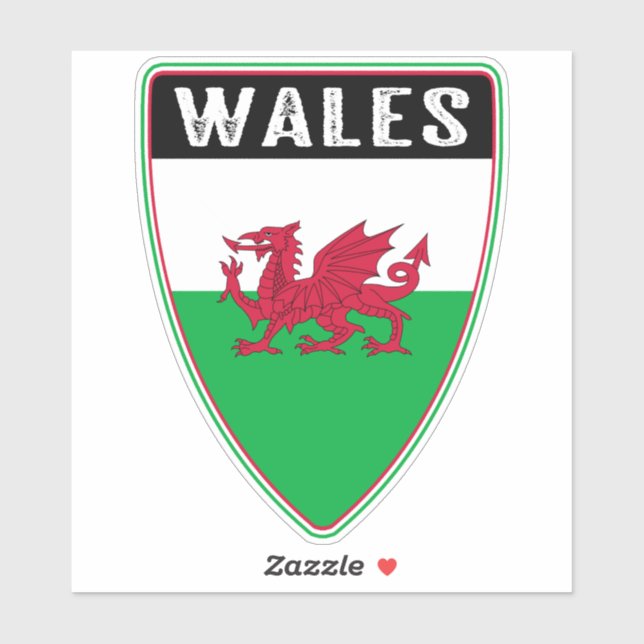 Sticker Bouclier gallois (Feuille)