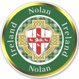 Sticker Bouclier Nolan & Croix Celtique Personnalisé