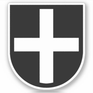 Sticker Bouclier Saint-Piran 1-haut - Contour