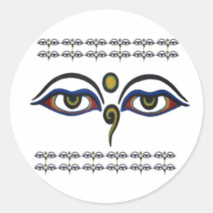 Sticker Bouddha Eyes