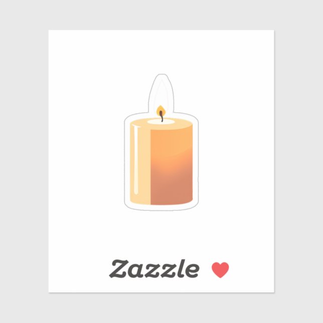 Sticker Bougie (Feuille)