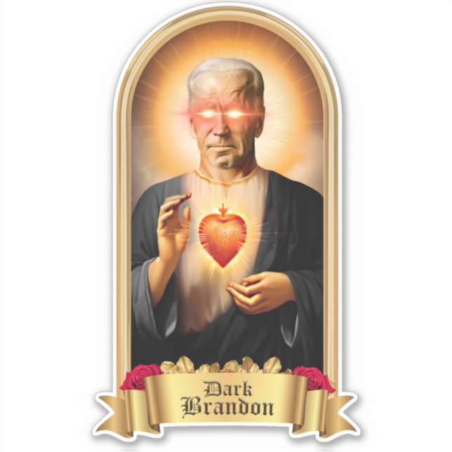 Sticker Bougie de prière Saint Dark Brandon (Devant)