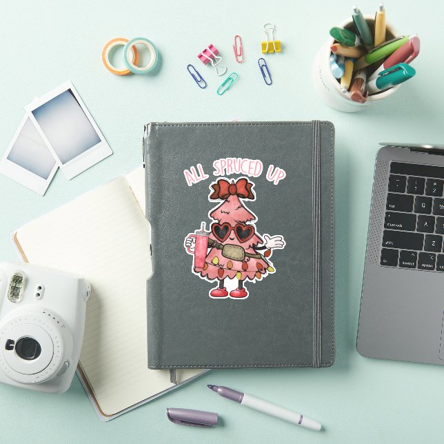 Sticker Bougie Fir Life, Bougie Xmas Tree (Couverture iPad)