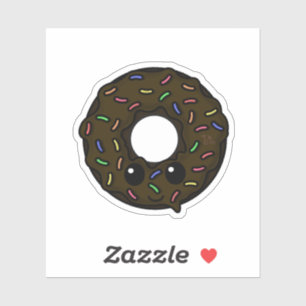 Sticker Bouillie de chocolat avec arrosages de glaçage au 