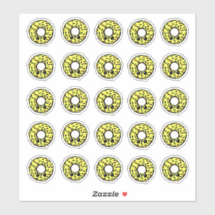 Sticker Bouillie de chocolat avec givre jaune et arrosage