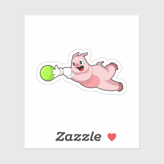 Sticker Boule de Bowling (Feuille)