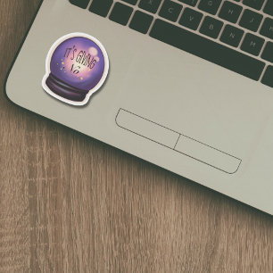 Sticker Boule de cristal impertinente : c'est niet