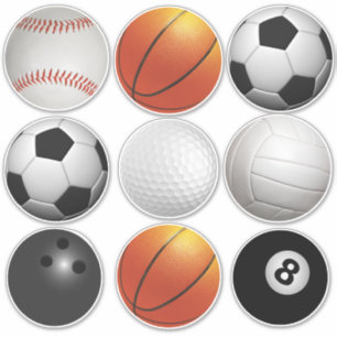 Sticker Boules de sport