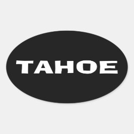 STICKER BOULEUR OVAL DU LAC TAHOE