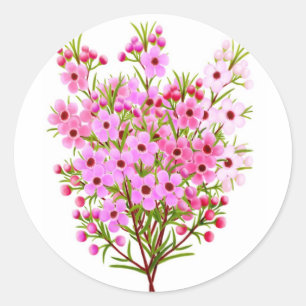 Sticker Bouquet Fleur de cire