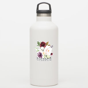 Sticker Bourgogne Blush aubergine Floral Bénéficié