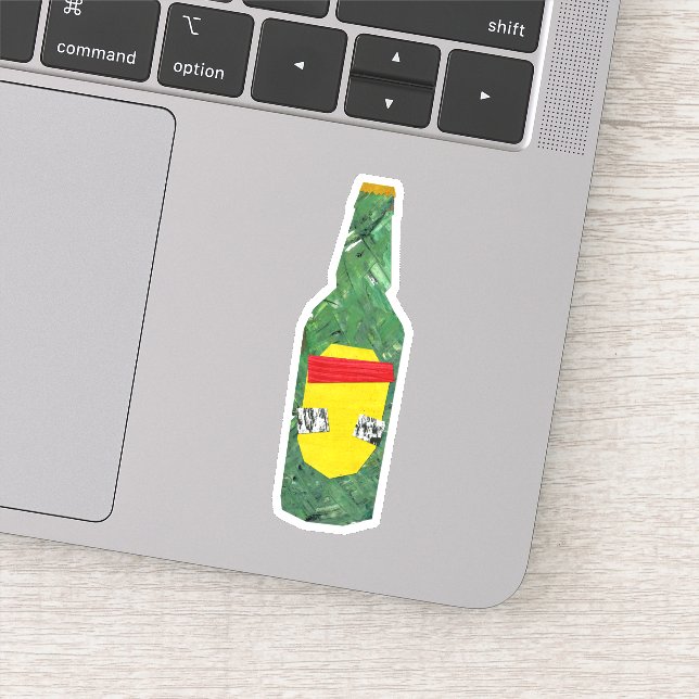 Sticker Bouteille de bière (Détail)
