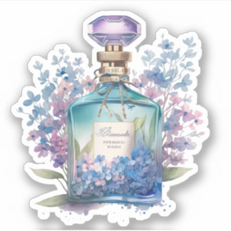 Sticker Bouteille de Parfum Floral