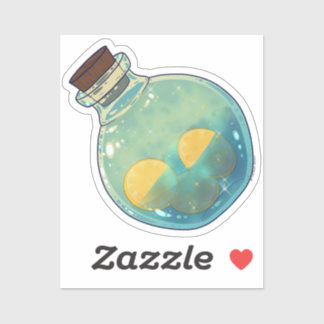 Sticker Bouteille de potion - Mousse de citron