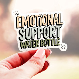 Sticker Bouteille d'eau de soutien émotionnel Vinyle