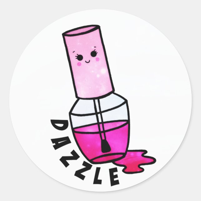 Sticker bouteille polonaise à ongle mignon (Devant)