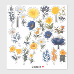 Sticker Boutique à fleurs d'aquarelle