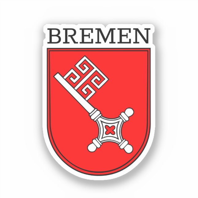 Sticker Bouton Armoiries de Brême (Recto)