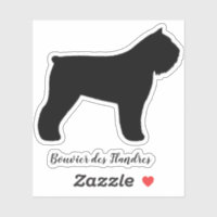 Bouvier des Flandres Chien Silhouette Cool Canine