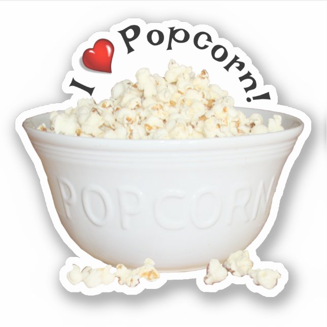Sticker Bowl of Popcorn (Devant)