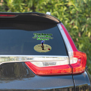 Sticker Bowling sur gazon drôle cette saison,