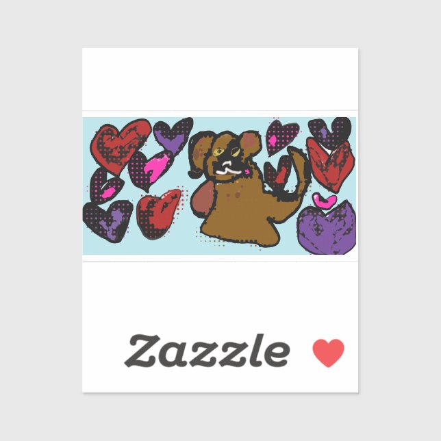 Sticker Boxer Coeurs Café à deux tons Mug Boîte en bois Si (Feuille)