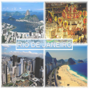 Sticker BR Rio de Janeiro - Plage de Botafogo - Carnaval -