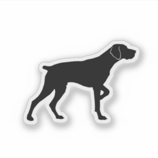 Sticker Braque allemand à poil court pointant