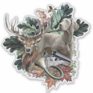 Sticker  Braque de Weimar 