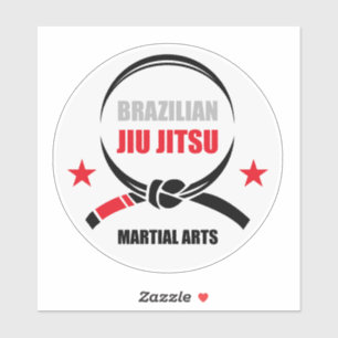 Sticker Brazilian Jiu Jitsu Black Belt BJJ Pride