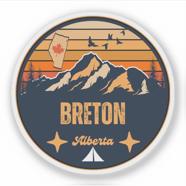 Sticker Breton, Alberta (Devant)