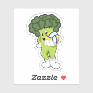 Sticker Brocoli aux sports de volleyball