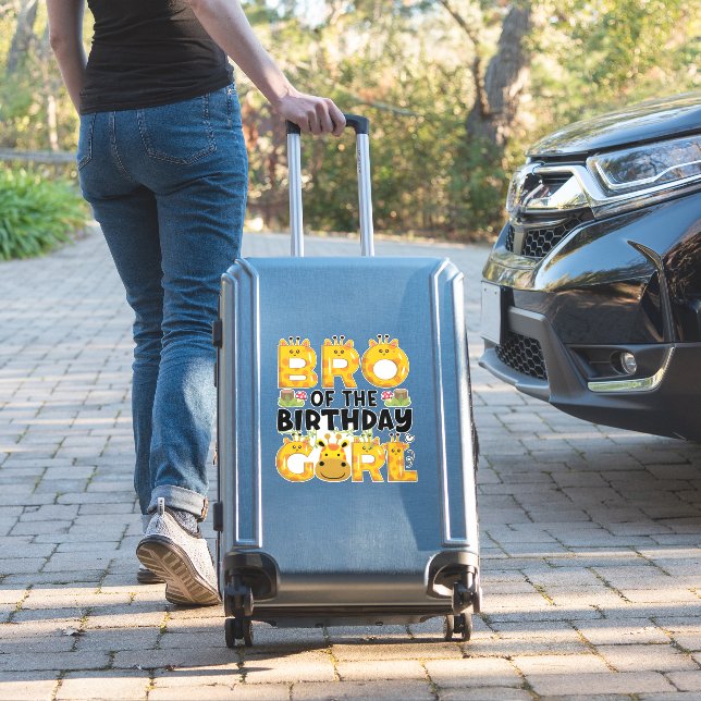Sticker Brother 1er anniversaire fille Giraffe Theme Party (Valise Insitu)