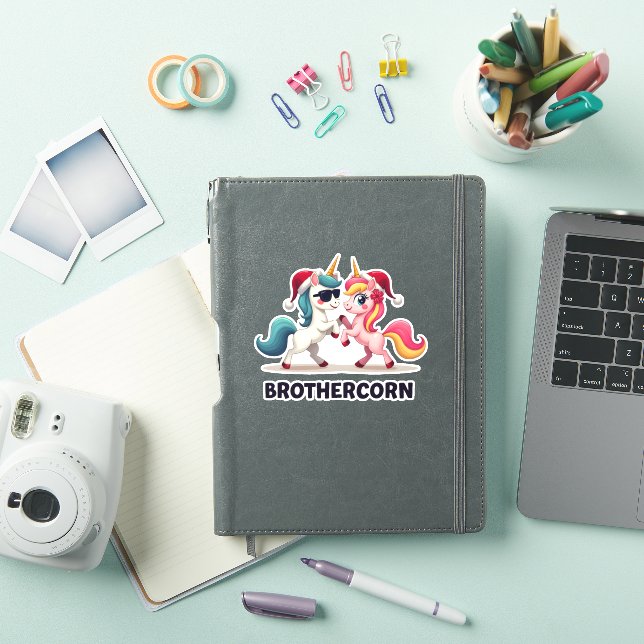 Sticker Brother-corn Unicorn Matching Family Pajama Christ (Couverture iPad)
