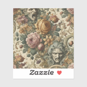 Sticker Brouillard cérébral – Floral gothique