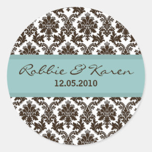 Sticker Brown en dentelle Tiffany de 6 à 3 pouces