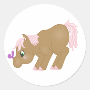 Sticker Brown Pony