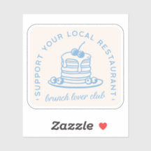 Brunch amoureux club côtier bébé bleu esthétique