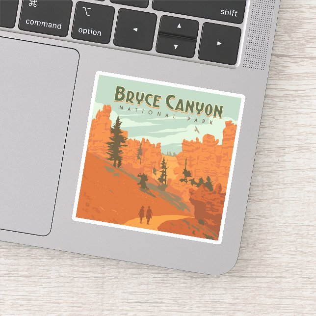 Sticker Bryce Canyon National Park Formations rocheuses (Détail)