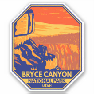 Sticker Bryce Canyon National Park Utah Inspiration Point