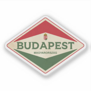Sticker Budapest Hongrie Vintage