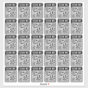 Sticker Budget Business Scan Me QR Code Moderne Simple