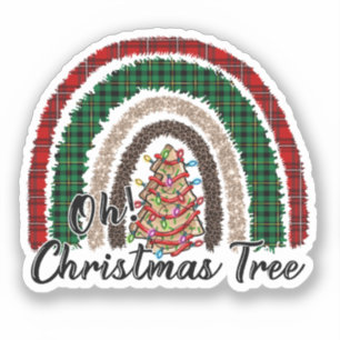Sticker Buffalo Plaid & Empreinte de léopard Rainbow (2)