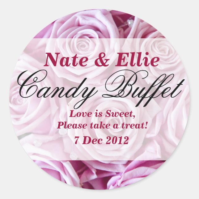 Sticker Buffet de bonbons rose PInk (Devant)